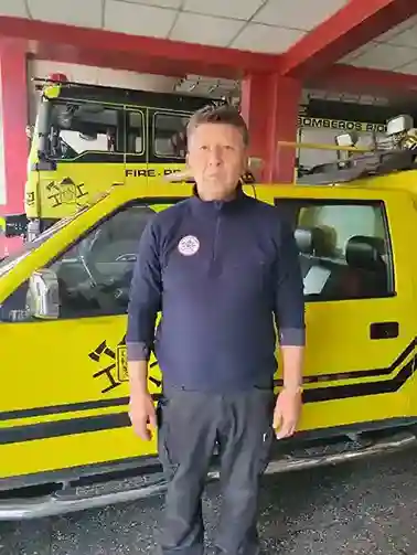 Sbtnte. Bombero Ángel Yánez, jefe de Guardia de la Compañía X1 ‘Santa Rosa’