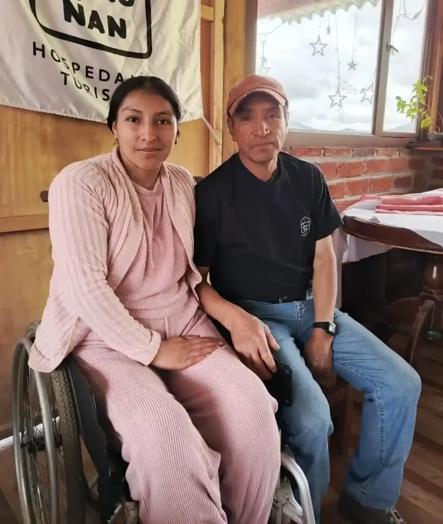 Don Sergio y Paola, su hija. 