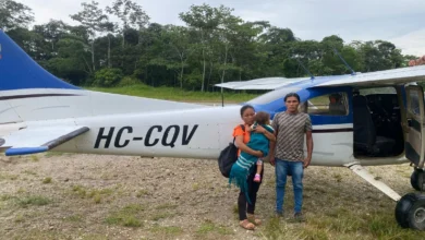 Seis niños evacuados en avioneta tras crisis en Taisha