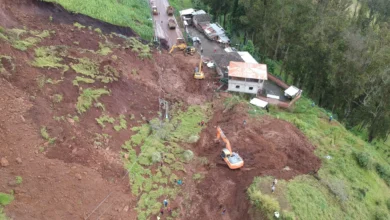 Vía Guaranda, Chimbo cerrada por deslizamiento de Tierra