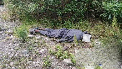 Encuentran el cuerpo de un hombre baleado en Ambato.