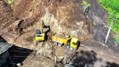 Vía Guaranda – Chimbo cerrada por deslizamientos invernales