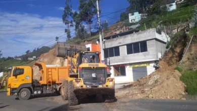 Derrumbe en Guaranda afecta vivienda La Merced baja