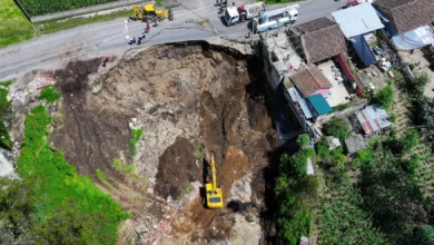 Nuevo Socavón en la vía a Negroyaco