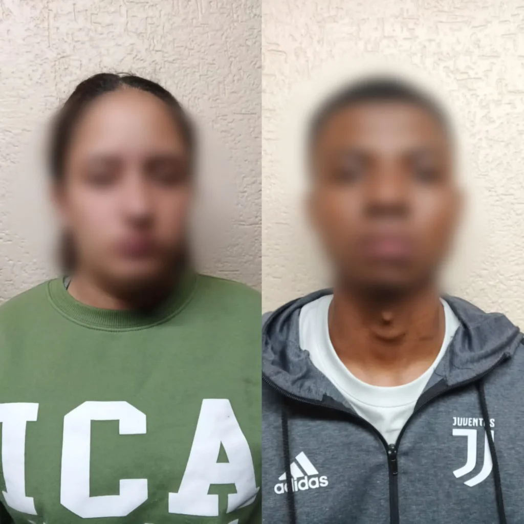 Mujer y hombre involucrados en este presunto delito de falsificación