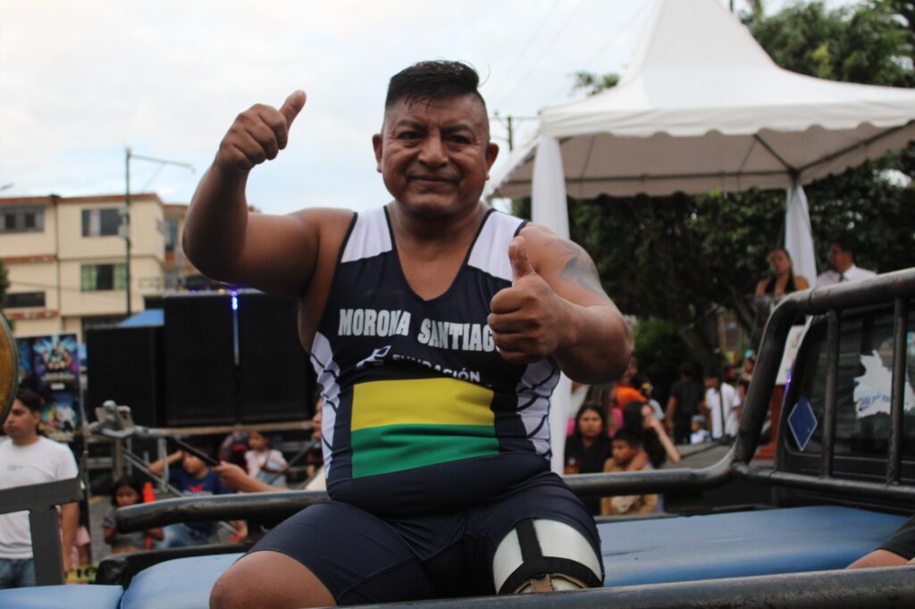 Federación Deportiva de Morona Santiago en el pregón de fiestas