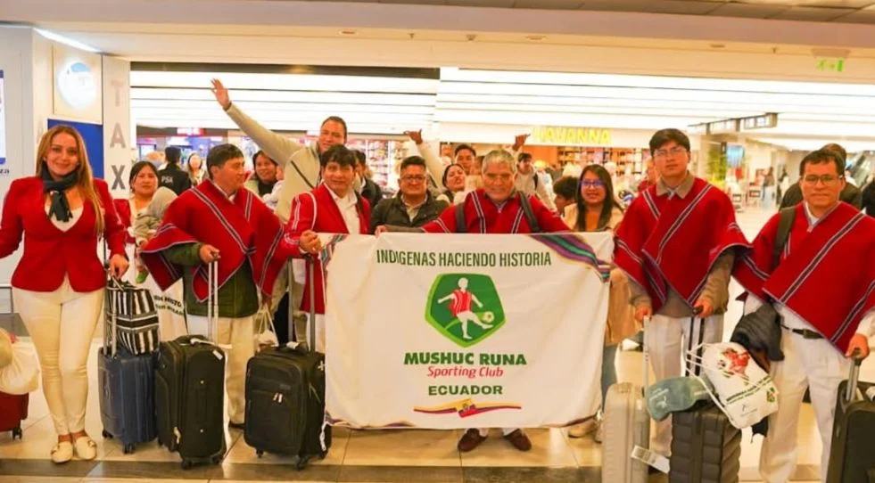 Mushuc Runa-Unión: el Ponchito se retrasó en el vuelo a Argentina.