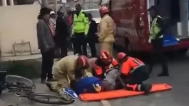 Latacunga: ciclista fue atropellado en barrio San Felipe