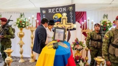 Dos militares fueron velados en cantón Latacunga.