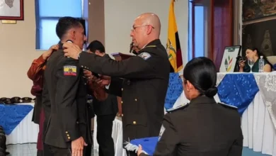 18 policías ecuatorianos fueron ascendidos en Morona Santiago