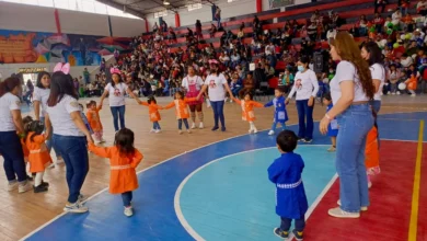 Niños recibieron homenaje del MIES en Riobamba