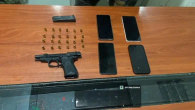 3 hombres con arma de fuego detenidos en Bolívar.