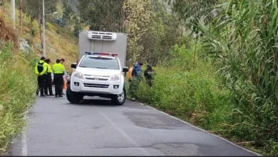 Encuentran el cuerpo de un hombre baleado en Ambato.