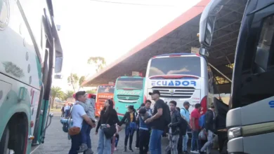 Casetas para el sellado de buses interprovinciales en Riobamba