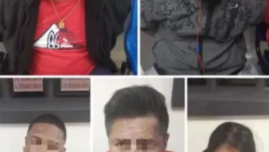 5 personas detenidas por intento de robo a casa en Ambato.