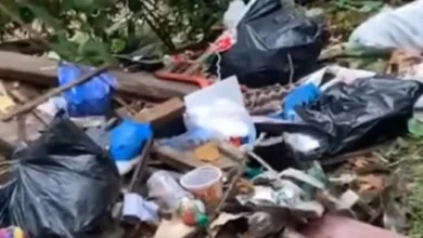 Basura acumulada en Echeandía genera malestar en habitantes.