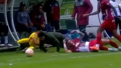 Mushuc Runa vs Aucas: Pául Vélez 'cayó' en Echaleche.