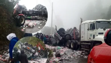 Accidente en Colta: camión se volcó en Juan de Velasco – Pangor