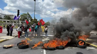 Estudiantes universitarios se suman al paro nacional en Quito por subsidios