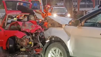 Un herido tras violento accidente en la vía Cuenca–Gualaceo