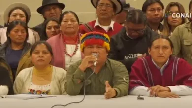 Conaie acusa al Gobierno de Daniel Noboa de represión en Imbabura