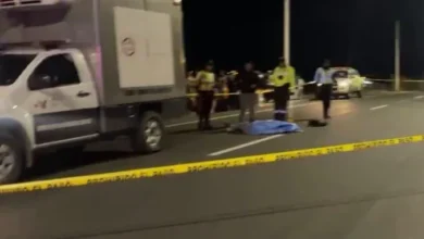 Hombre muere atropellado en el Paso Lateral Sur de Ambato.