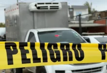 Pareja decapitada como en una película de terror