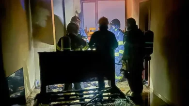 Bomberos de Riobamba apagaron incendio en una casa