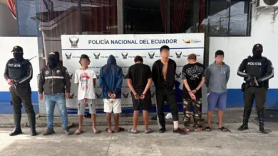 6 detenidos con armas municiones y droga en Morona.