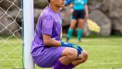 Arquero riobambeño destaca en formativas de Mushuc Runa.