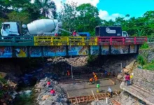 Avanza construcción del dique de Chichis en Tiwintza.