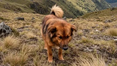 Hachi el perro héroe del Cerro Puñay, necesita ayuda