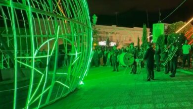 Guano inaugura el encendido navideño 2024 en su Parque Central