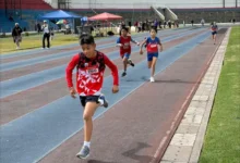 Jóvenes atletas compitieron en la 'Rio Kids Athletics' en Riobamba.