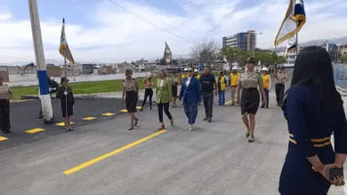Policía y Prefectura de Chimborazo inauguran repavimentación del Comando