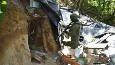 Ejército ataca a red de minería ilegal en Bolívar