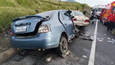 Choque múltiple entre varios vehículos en el sector Urbina