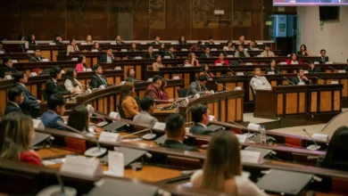 Estudiantes de Riobamba realizan simulación en la asamblea
