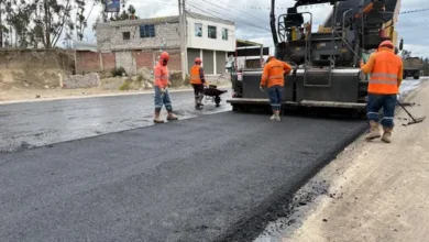 Inicia el pavimentado de la via Riobamba-Guano con ampliación de 4 carriles