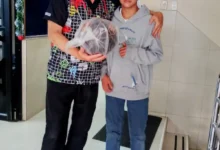 Padrino del Mundialito Dr. Carlos Moncayo entregó balón de Páez