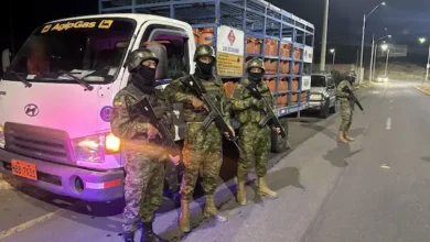 Ejército decomisó 112 cilindros con gas en Riobamba