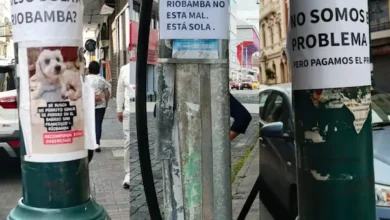 En Riobamba papeles con mensajes de reclamo exigen obras a la Alcaldía