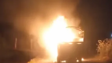 Parroquia de Riobamba quemó carro contra la inseguridad