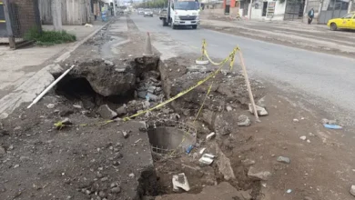 Vía Riobamba - Penipe con retrasos en trabajos de alcantarillado