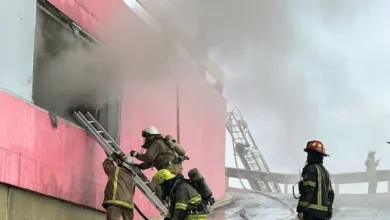 Incendio en las calles Cuenca y Eloy Alfaro, en el centro de Guayaquil