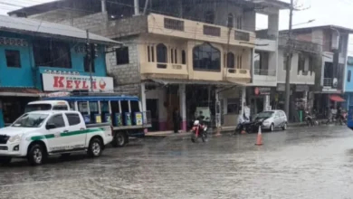 Fuertes lluvias provocan inundaciones en Caluma.