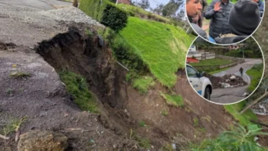 Guaranda deslizamientos en Negroyaco alertan a habitantes.