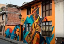 Murales impulsan la recuperación de espacios en Latacunga.