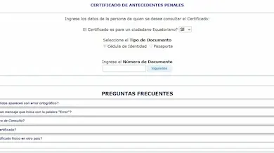 Récord policial Ecuador: cómo sacar el certificado en línea gratis