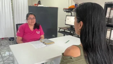 Sala de primera acogida para víctimas de violencia en Macas.